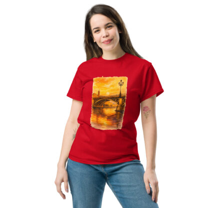 Camiseta Unisex Atardecer en Triana - Imagen 3
