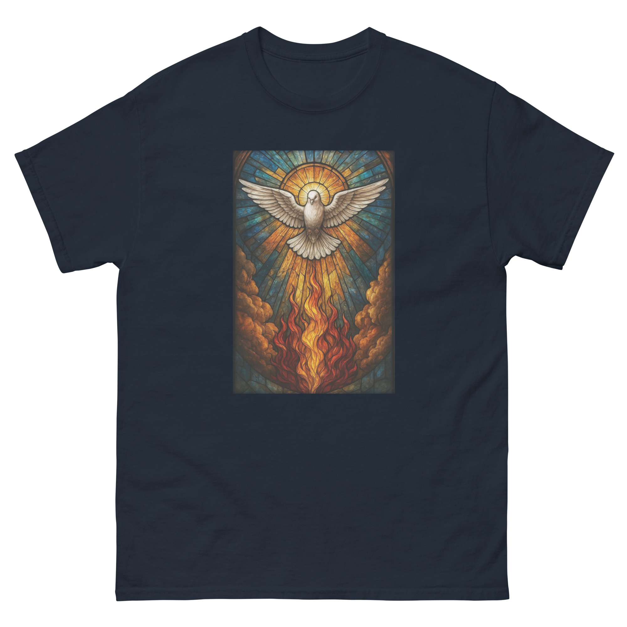 Camiseta Unisex Espíritu Santo en Vidriera - Imagen 13