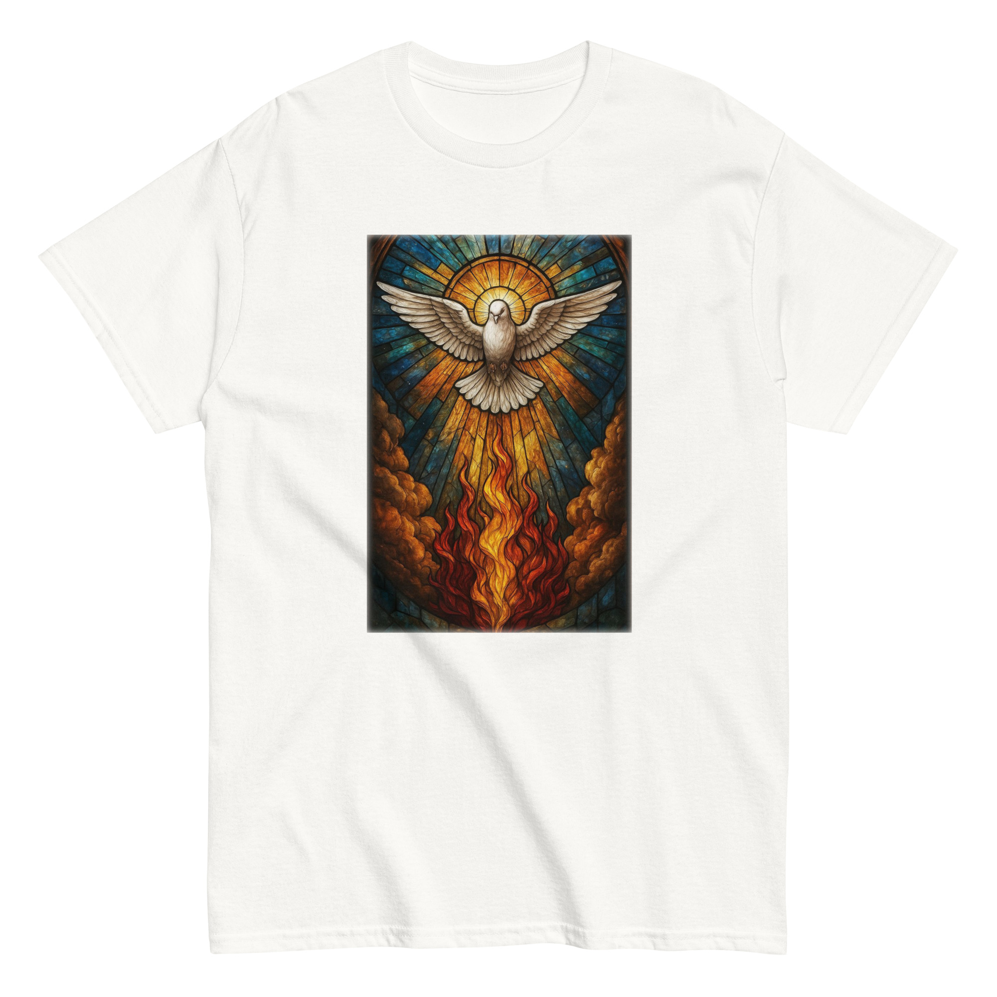 Camiseta Unisex Espíritu Santo en Vidriera - Imagen 11