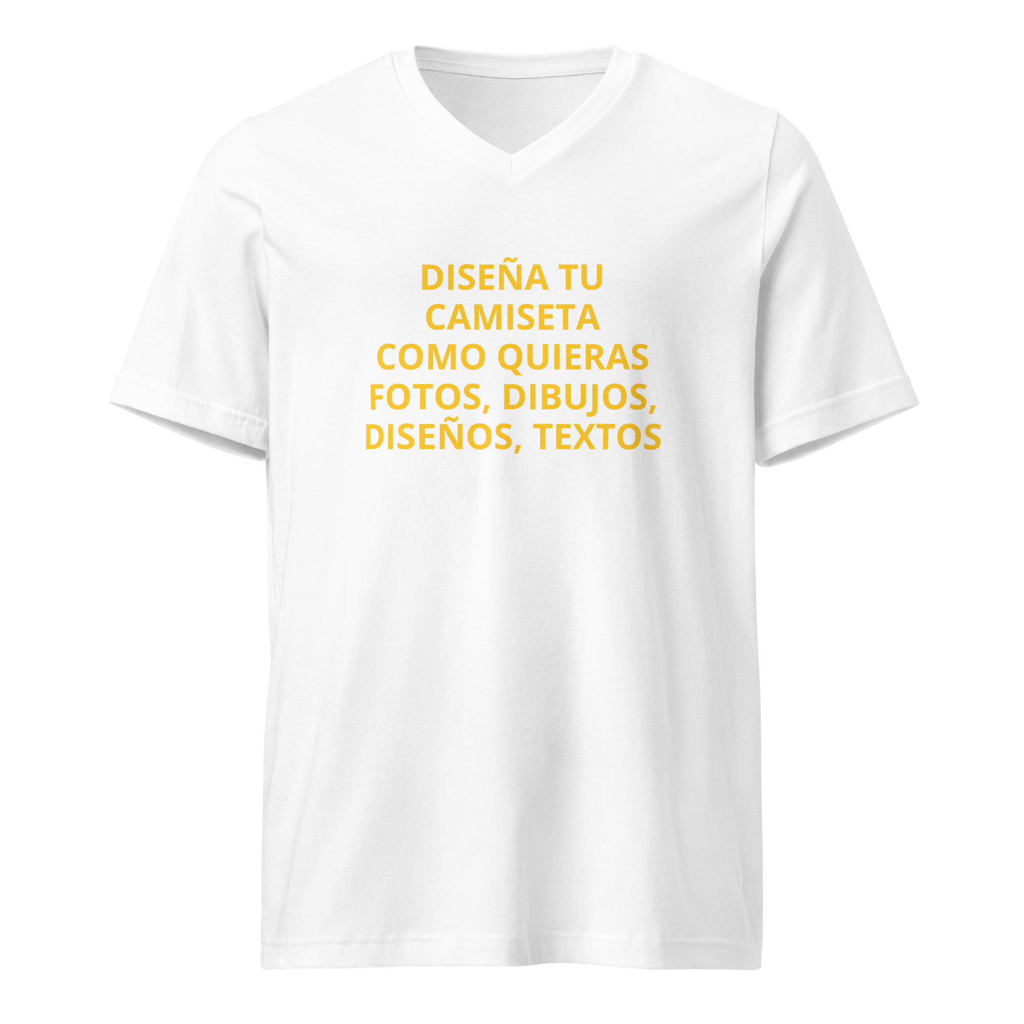 Diseña tu Camiseta Unisex Cuello de Pico - Imagen 5