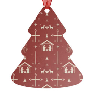 Adorno Navideño Arbol con Belén