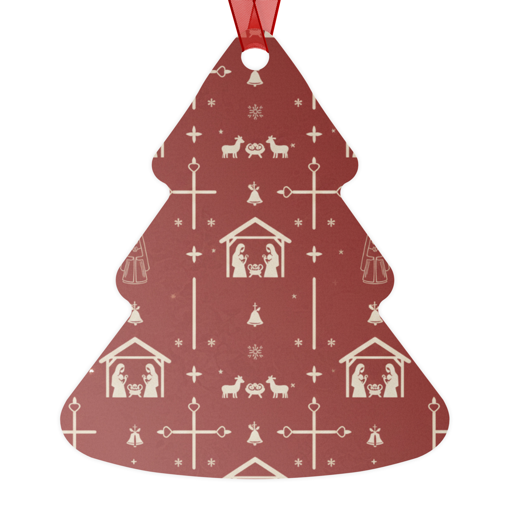 Adorno Navideño Arbol con Belén - Imagen 2