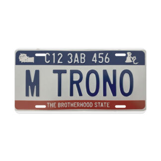 Matrícula Decorativa "M TRONO"