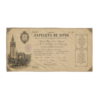 Toalla de Playa Cofrade "Papeleta de Sitio" – Edición Histórica