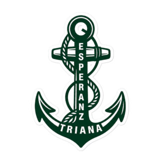 Pegatinas antiburbujas Ancla Esperanza de Triana Verde